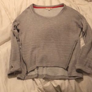 Gray light sweater